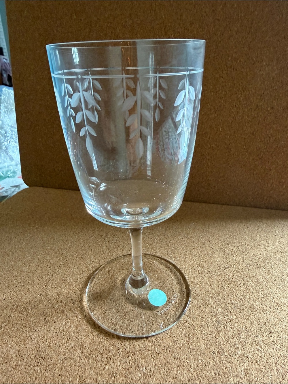 Tiffany & Co. Wisteria RED Wine Glass